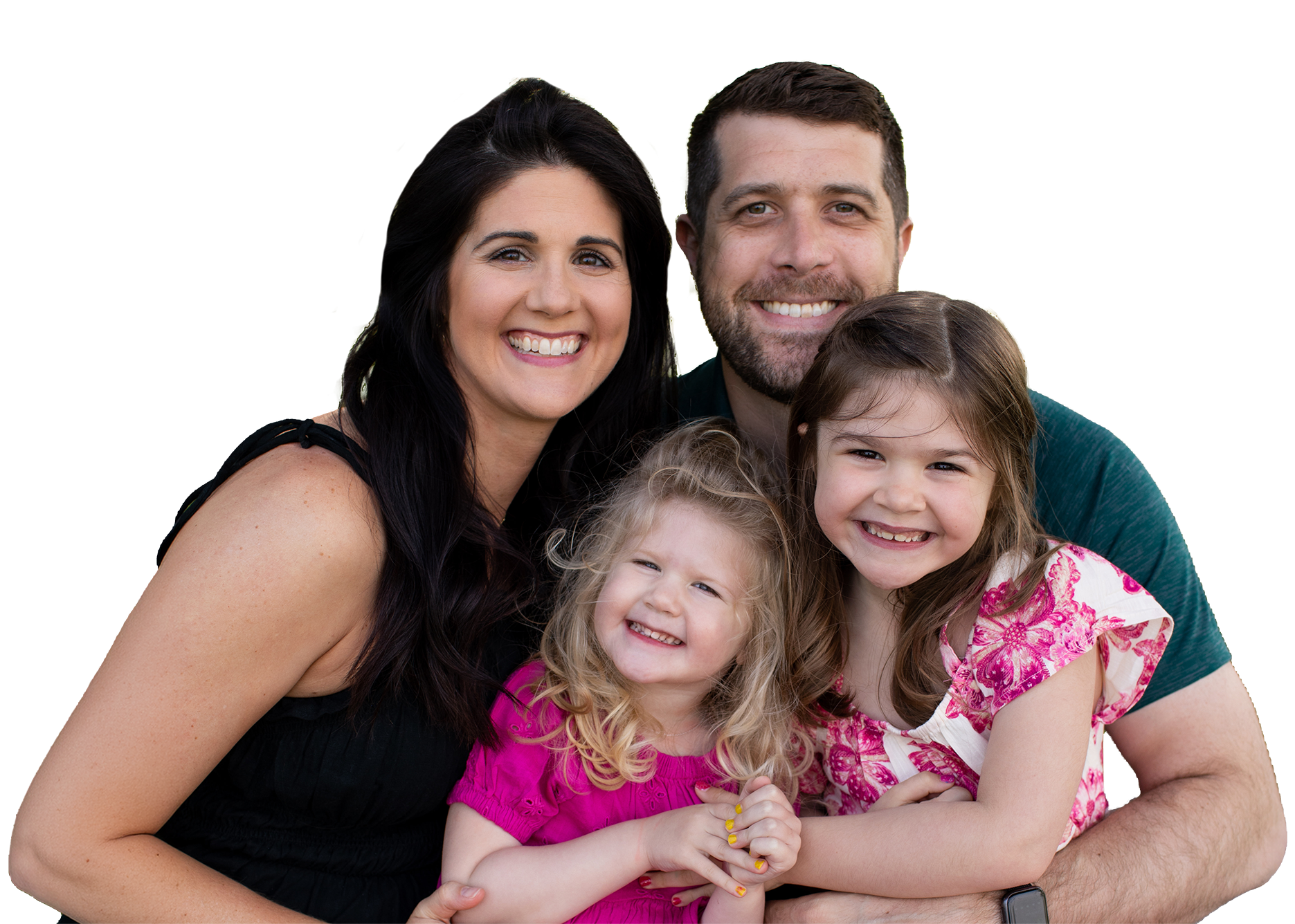Successful Illinois CancerCare patient Dr. Jake Ruff with his family