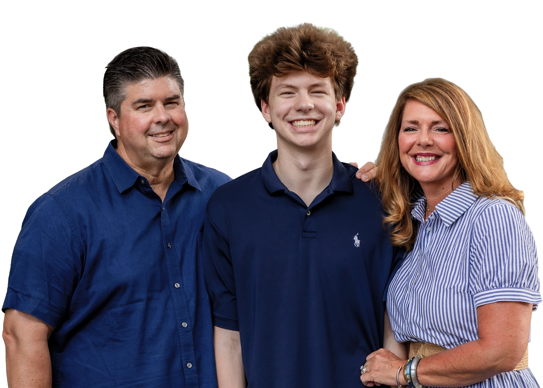 Successful Illinois CancerCare patient Jennifer Rozboril with her family