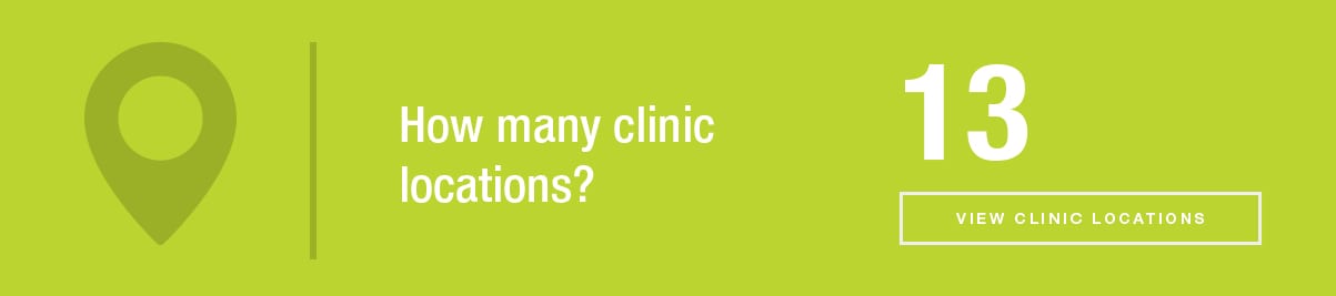 How many clinic locations?