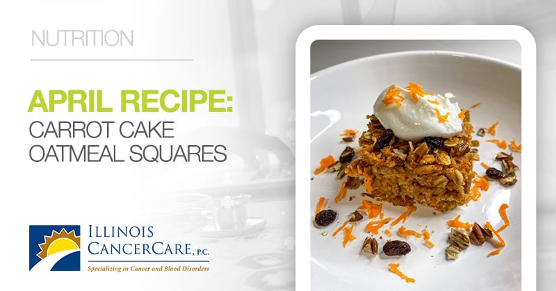 April Recipe: Carrot Cake Oatmeal Squares