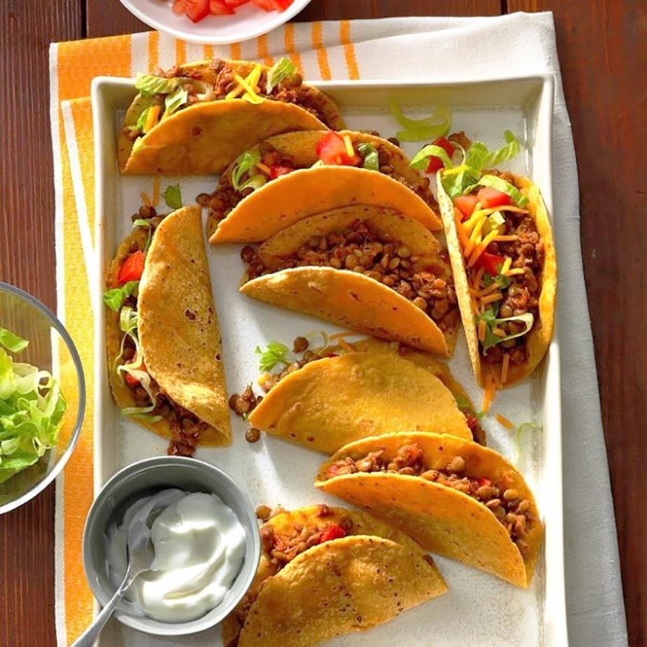 Photo credit: Taste of Home 'Tasty Lentil Tacos'