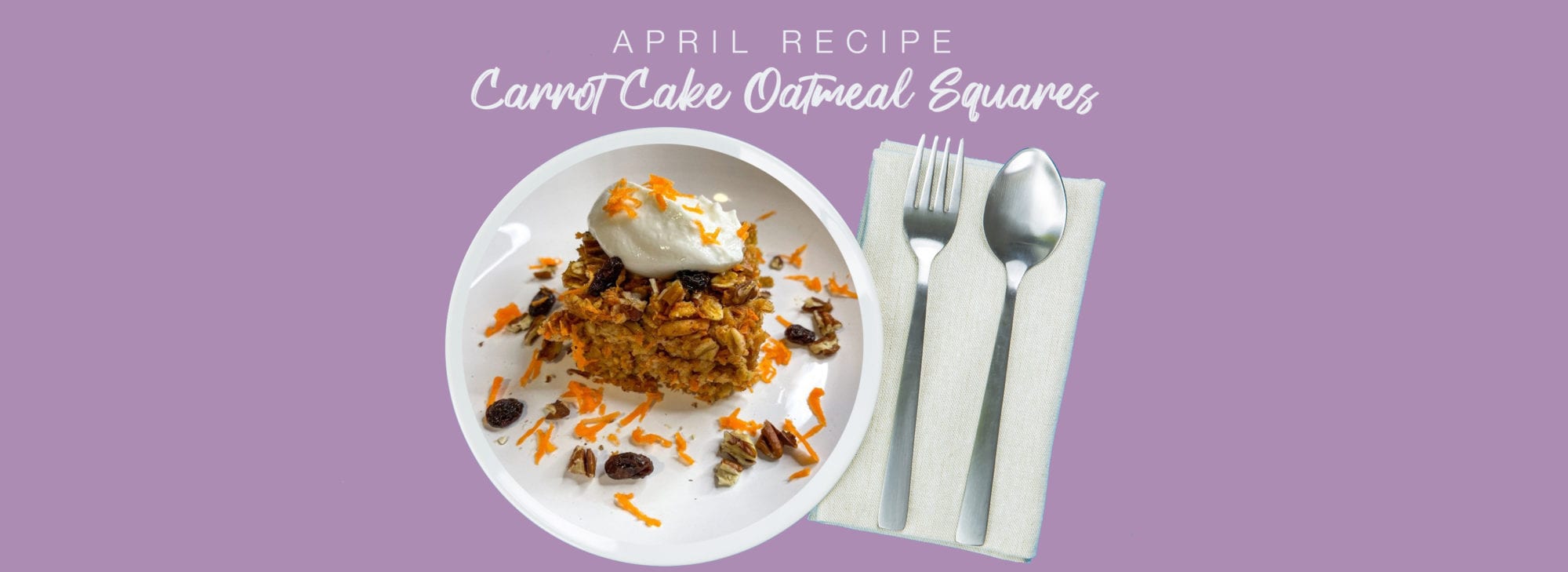 Carrot Cake Oatmeal Square Recipe